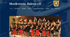 Desktop Screenshot of musikverein-bakum.de