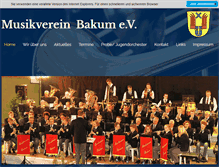 Tablet Screenshot of musikverein-bakum.de